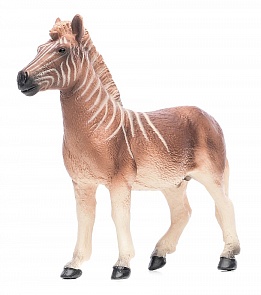 Фигурка - Зебра Квагга, размер 10,5 х 3 х 9,5 см. (Mojo, 387158)